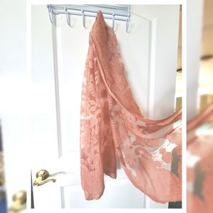 Pink Fashion Lace Summer Scarf/Mantilla